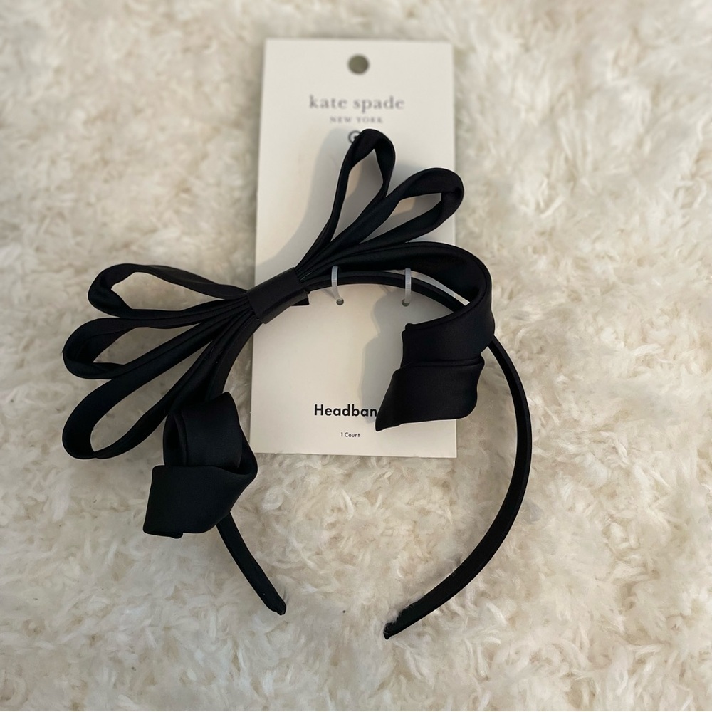Kate Spade New York x Target Ribbon Bow Headband Black NWT‎